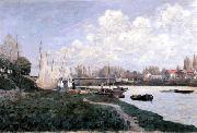Alfred Sisley Drying Nets oil on canvas